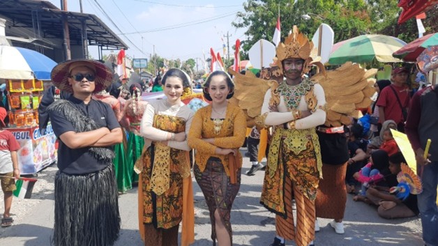 Buto Cantik dan Gedruk Rincing, Persembahan Kreatif SMK Negeri 1 Wirosari di Karnaval Wirosari 2024