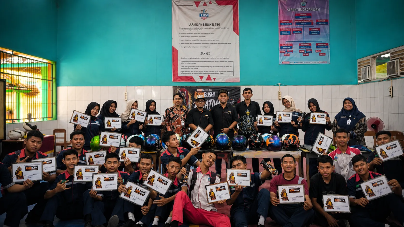 Samurai Education Painting 2026: Kolaborasi SMK Negeri 1 Wirosari dan Dunia Industri Tingkatkan Kompetensi Siswa TBKR