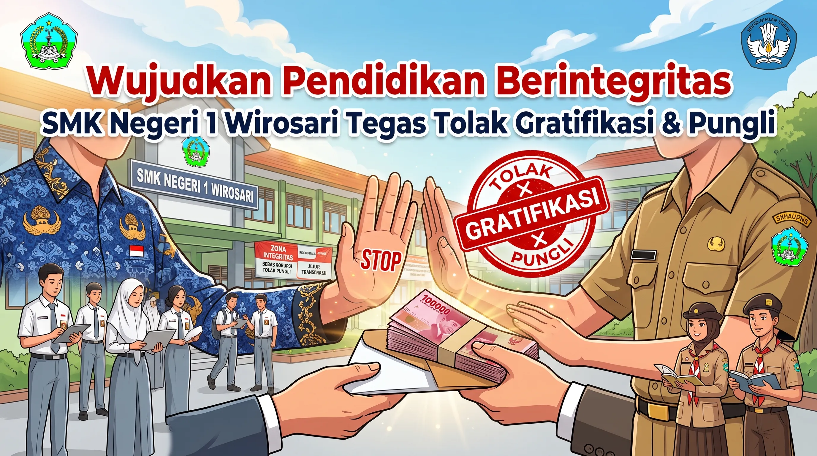 Wujudkan Pendidikan Berintegritas, SMK Negeri 1 Wirosari Tegas Tolak Gratifikasi dan Pungli